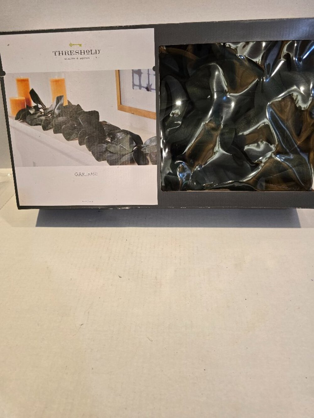 Garland Magnolia Leaf Threshold 6 ft length NEW in box